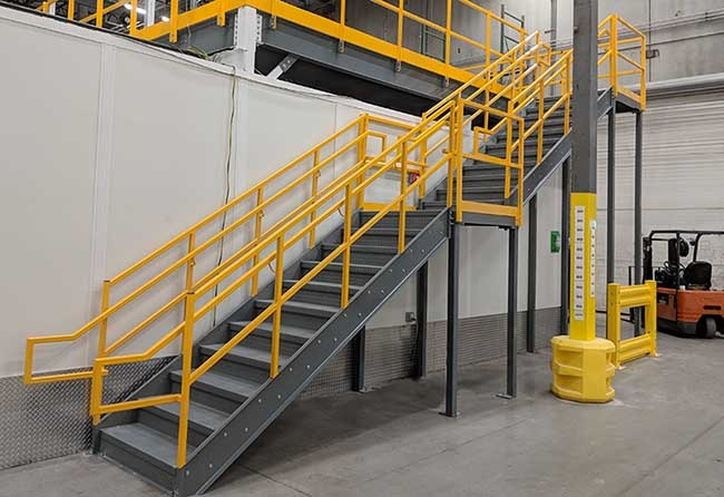 Factory Staircase — Hyderabad — industrial steel staircase