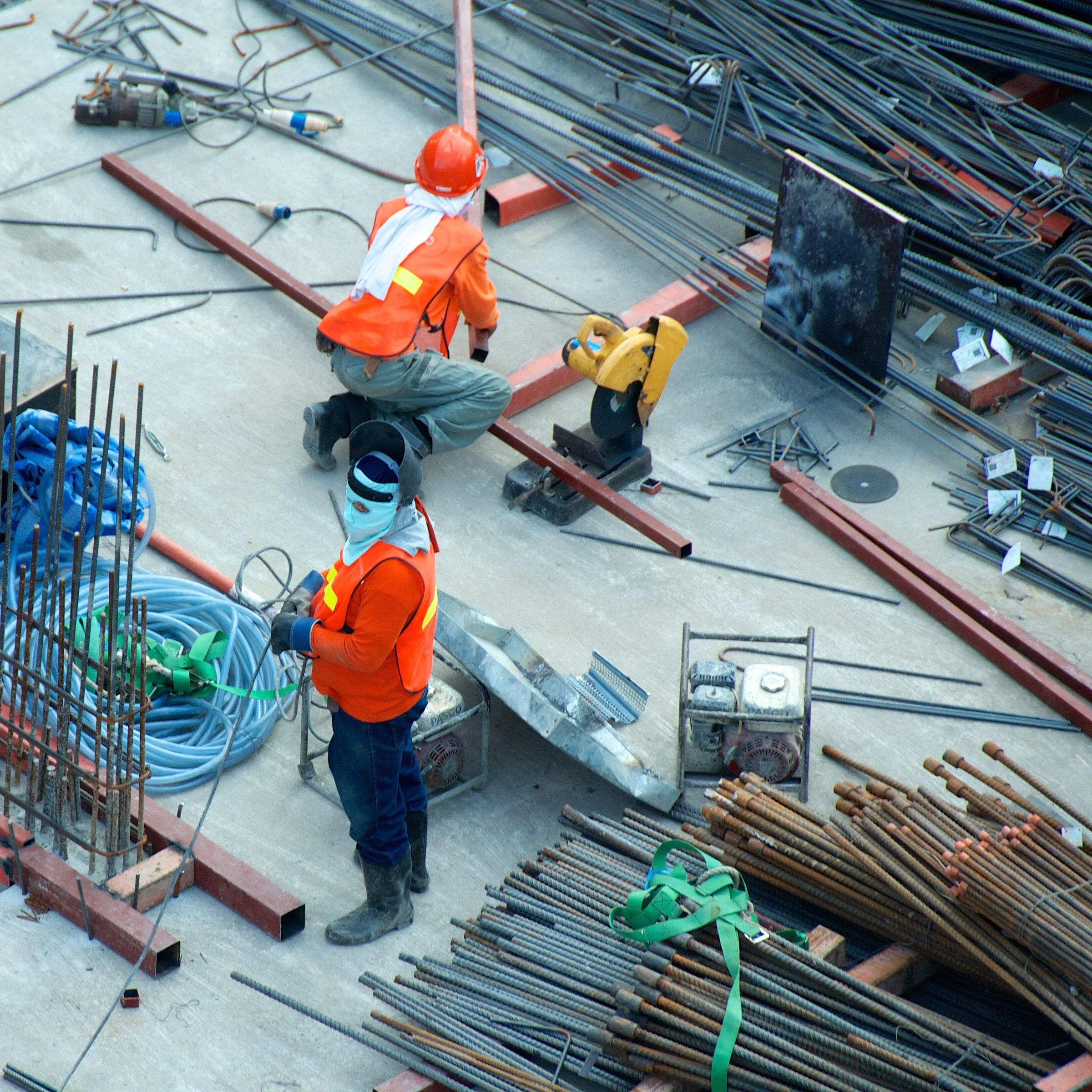 Industrial access staircase — industrial steel staircase